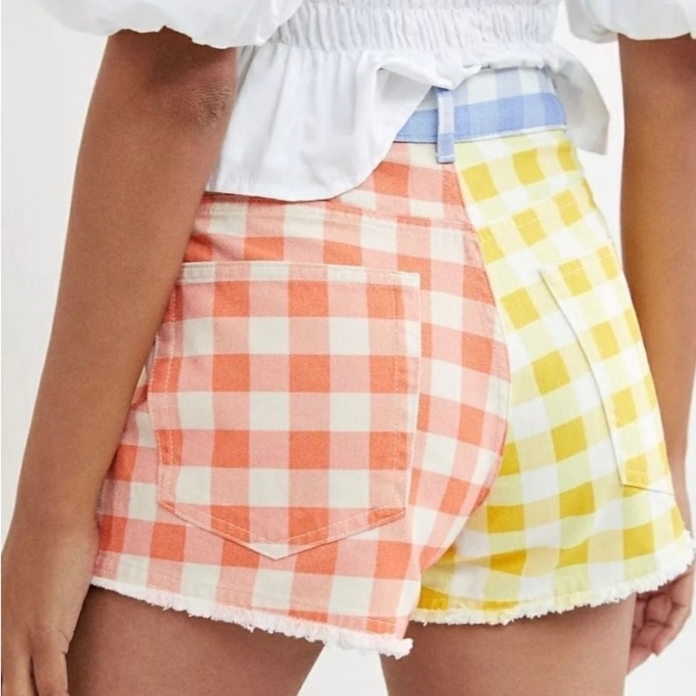 Farm Rio For Anthropologie Gingham Shorts New With Tags size small